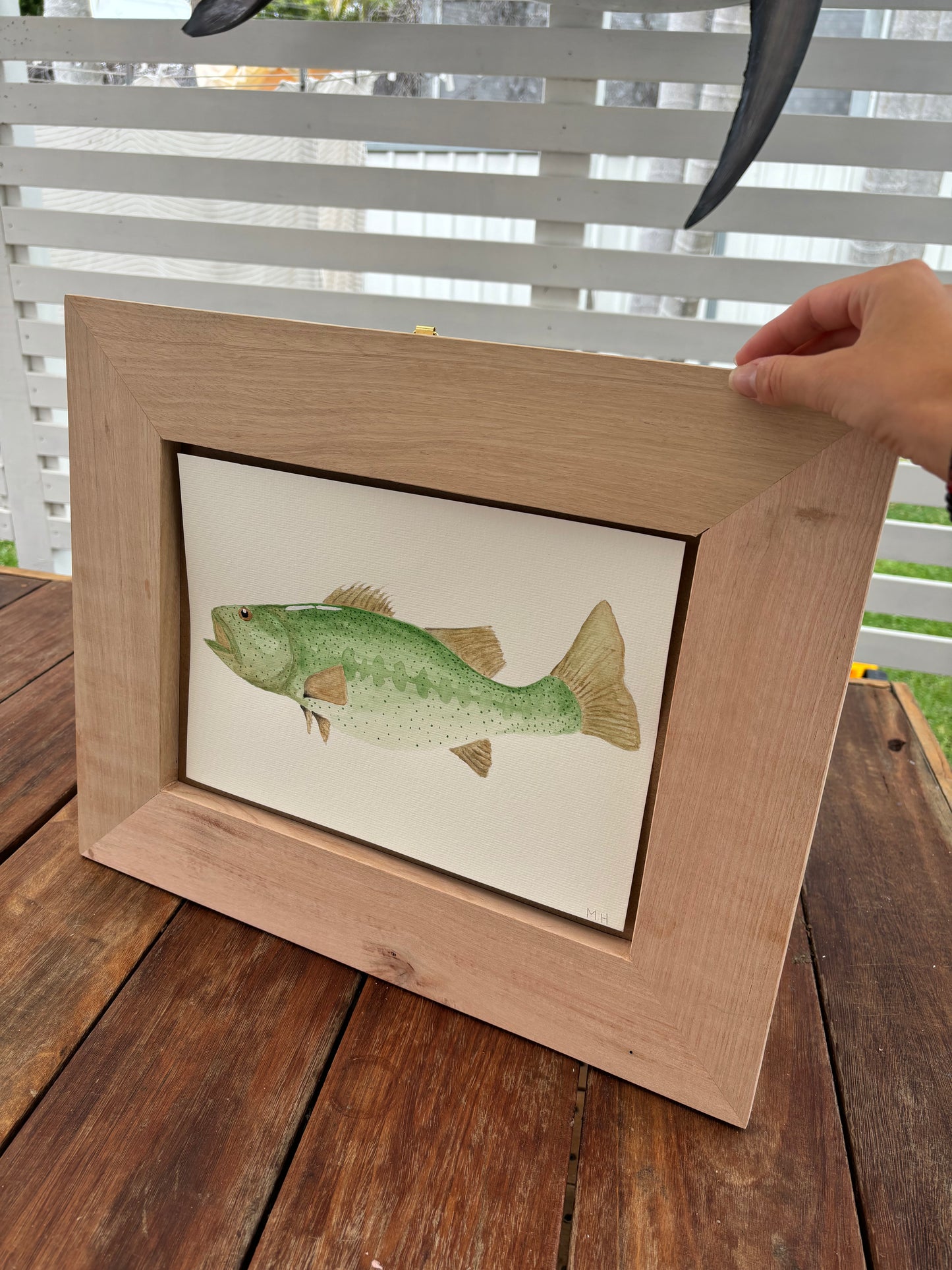 Bass fish - original print